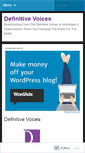 Mobile Screenshot of definitivevoices.wordpress.com