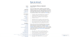 Desktop Screenshot of eyeonarcuri.wordpress.com