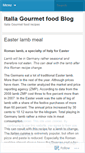 Mobile Screenshot of italiagourmetfood.wordpress.com