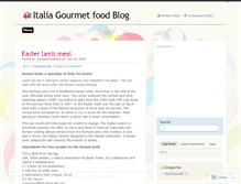 Tablet Screenshot of italiagourmetfood.wordpress.com