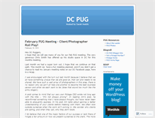 Tablet Screenshot of dcpug.wordpress.com