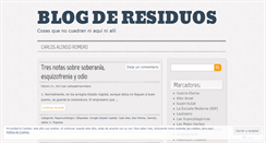 Desktop Screenshot of blogderesiduos.wordpress.com