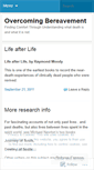 Mobile Screenshot of overcomingbereavement.wordpress.com