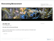 Tablet Screenshot of overcomingbereavement.wordpress.com