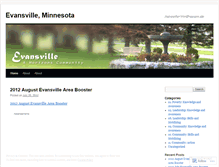 Tablet Screenshot of evansvillemn.wordpress.com