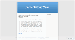 Desktop Screenshot of formerbeltwaywonk.wordpress.com