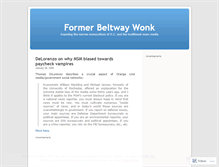 Tablet Screenshot of formerbeltwaywonk.wordpress.com