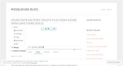 Desktop Screenshot of mssqldude.wordpress.com