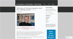 Desktop Screenshot of conversationsinsocialmedia.wordpress.com