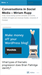 Mobile Screenshot of conversationsinsocialmedia.wordpress.com