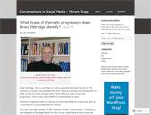 Tablet Screenshot of conversationsinsocialmedia.wordpress.com