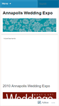 Mobile Screenshot of annapolisweddingexpo.wordpress.com