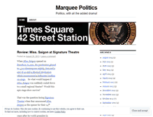 Tablet Screenshot of marqueepolitics.wordpress.com