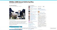 Desktop Screenshot of km4dev2008.wordpress.com