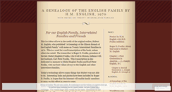 Desktop Screenshot of englishfamilytoamerica.wordpress.com