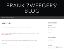Tablet Screenshot of frankzweegers.wordpress.com