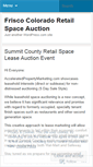 Mobile Screenshot of friscoretailleaseauction.wordpress.com