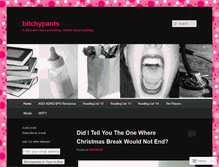 Tablet Screenshot of bitchypants.wordpress.com