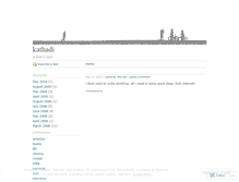 Tablet Screenshot of kathadi.wordpress.com