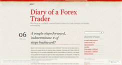 Desktop Screenshot of diaryofaforextrader.wordpress.com