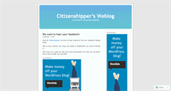 Desktop Screenshot of citizenshipper.wordpress.com