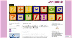 Desktop Screenshot of annedited.wordpress.com