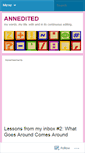 Mobile Screenshot of annedited.wordpress.com