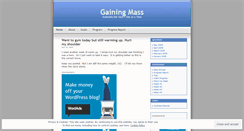 Desktop Screenshot of gainmass.wordpress.com