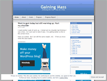 Tablet Screenshot of gainmass.wordpress.com