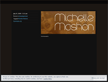 Tablet Screenshot of michellemashon.wordpress.com