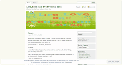 Desktop Screenshot of lifeloveandeverythingelse.wordpress.com