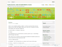 Tablet Screenshot of lifeloveandeverythingelse.wordpress.com