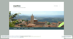 Desktop Screenshot of expetheo.wordpress.com