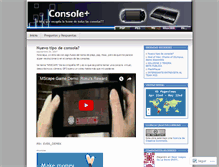 Tablet Screenshot of consoleplus.wordpress.com