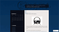 Desktop Screenshot of angelussingers.wordpress.com