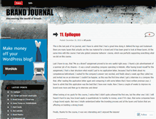 Tablet Screenshot of brandjournal.wordpress.com