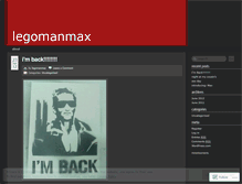 Tablet Screenshot of legomanmax.wordpress.com