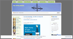 Desktop Screenshot of noapologiesblogspace.wordpress.com