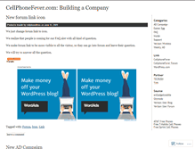 Tablet Screenshot of cellphonefever.wordpress.com