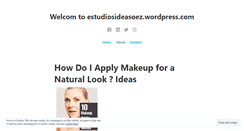 Desktop Screenshot of estudiosideasoez.wordpress.com