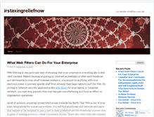 Tablet Screenshot of irstaxingreliefnow.wordpress.com