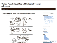 Tablet Screenshot of chhutchinsonnuzlocke.wordpress.com