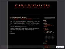 Tablet Screenshot of kiergsmith.wordpress.com