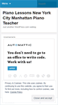 Mobile Screenshot of pianolessonsnewyorkcitymanhattanpianoteacher.wordpress.com