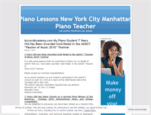 Tablet Screenshot of pianolessonsnewyorkcitymanhattanpianoteacher.wordpress.com