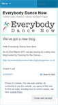 Mobile Screenshot of everybodydancenow2011.wordpress.com
