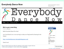 Tablet Screenshot of everybodydancenow2011.wordpress.com
