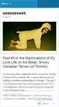 Mobile Screenshot of eeeeeeeeek.wordpress.com