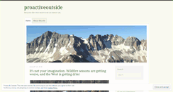 Desktop Screenshot of proactiveoutside.wordpress.com