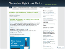 Tablet Screenshot of cheltenhamchoirs.wordpress.com